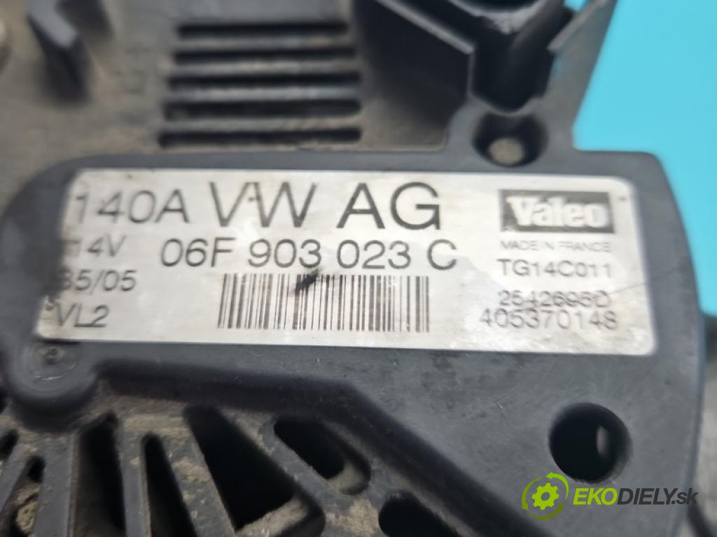 Vw Golf V 2003-2009 1.9 tdi 105 hp manual 77 kW 1896 cm3 5- Alternator 06F903023C (Alternátor)