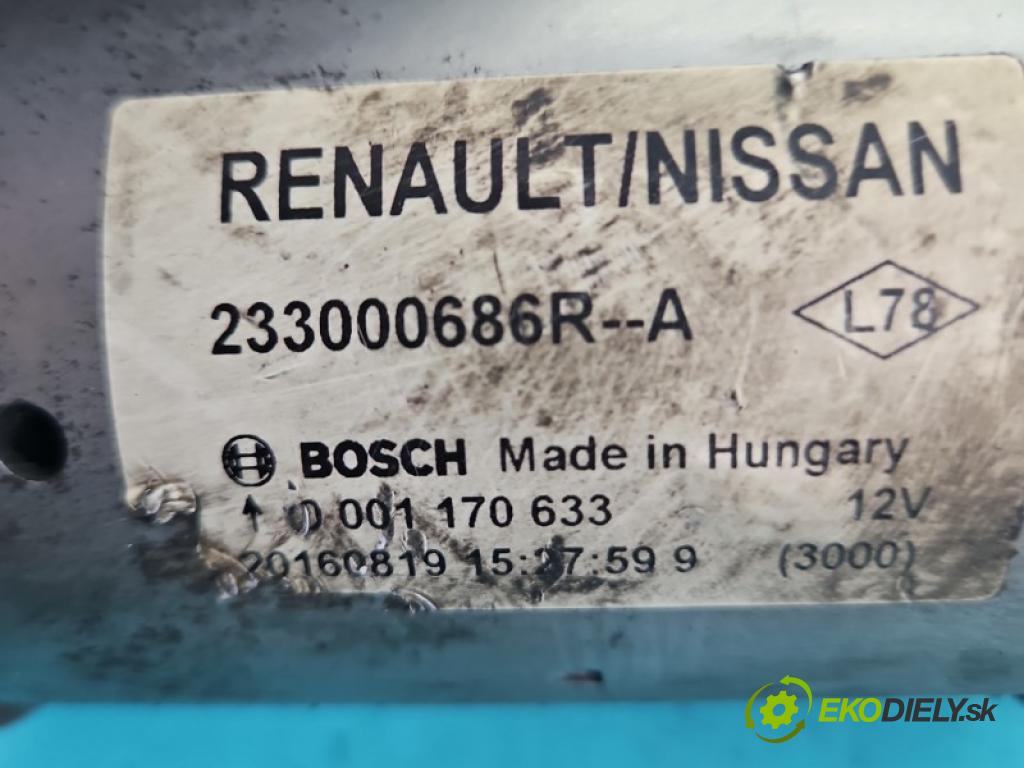 Renault Talisman 2015-2022 1.6 dci 160 hp automatic 118 kW 1598 cm3 5- startér: 233000686R (Startér)