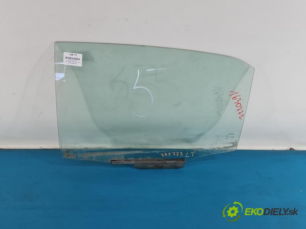 Toyota Corolla E16/E18  2013-2019 1.6 16V 132  HP manual 97 kW 1598 cm3 4- sklo dvere zadné ľavé 