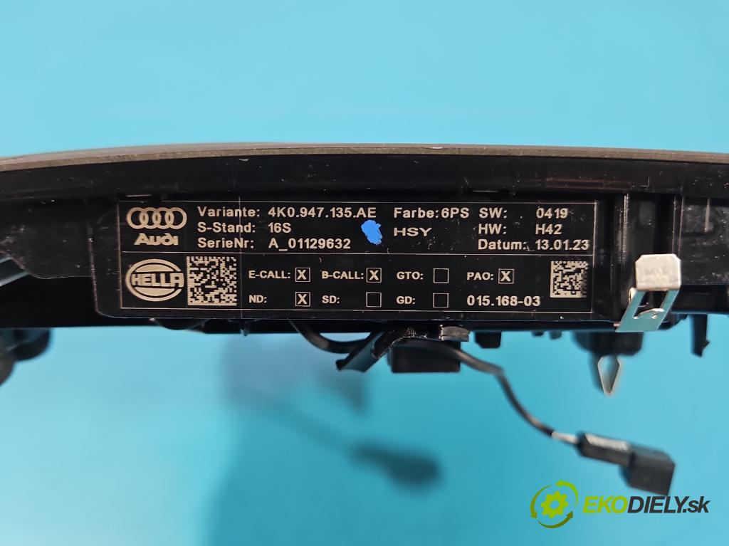 Audi A5 F5 2016-2024 2.0 TFSI 265KM automatic 195 kW 1984 cm3 4- svetlo / reflektor interiéra 4K0947135AE