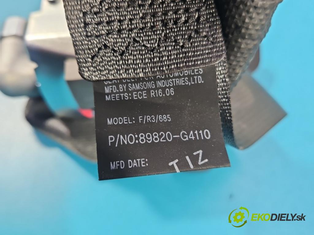 Hyundai I30 III 2016- 1.5 T 140 HP automatic 103 kW 1482 cm3 5- pas bezpečnosť: zadné pravý 89820-G4110
