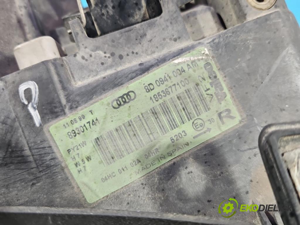 Audi A4 B5 1994-2001 1.8 T 150 HP manual 110 kW 1781 cm3 4- Reflektor: pravý 8D0941004 (Svetlo predné pravé)