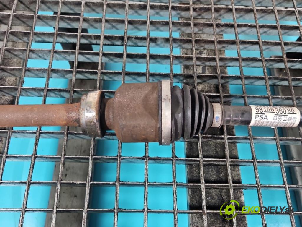 Peugeot Rifter 1.5 hdi 131 HP manual 96 kW 1499 cm3 5- poloos predné pravé 9815636080