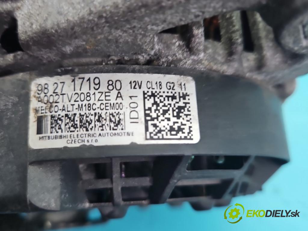 Peugeot Rifter 1.5 hdi 131 hp manual 96 kW 1499 cm3 5- Alternator 9827171980 (Alternátor)