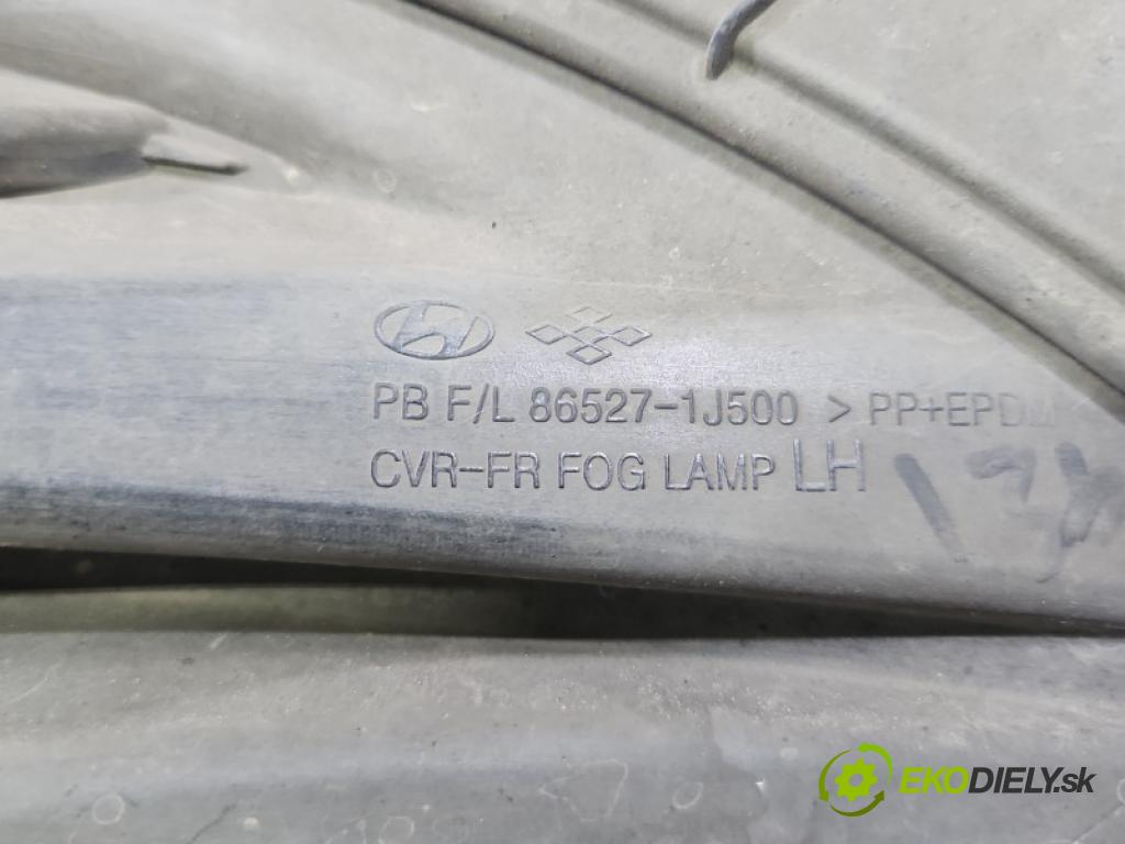 Hyundai I20 I 2008-2014 1.2 16V 85 HP manual 62.5 kW 1248 cm3 5- blenda mriežka: nárazník ľavé 86527-1J500