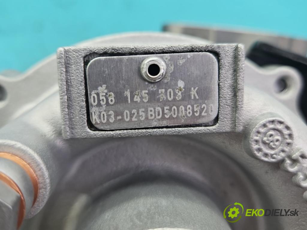 Audi A4 B5 1994-2001 1.8 T 150 hp manual 110 kW 1781 cm3 4- Turbodmychadlo repasováno K03-025