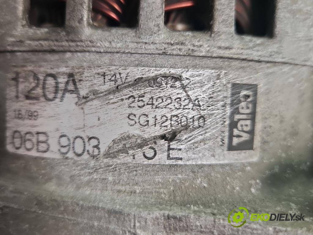 Audi A4 B5 1994-2001 1.8 T 150 hp manual 110 kW 1781 cm3 4- Alternator 06B903016E (Alternátor)