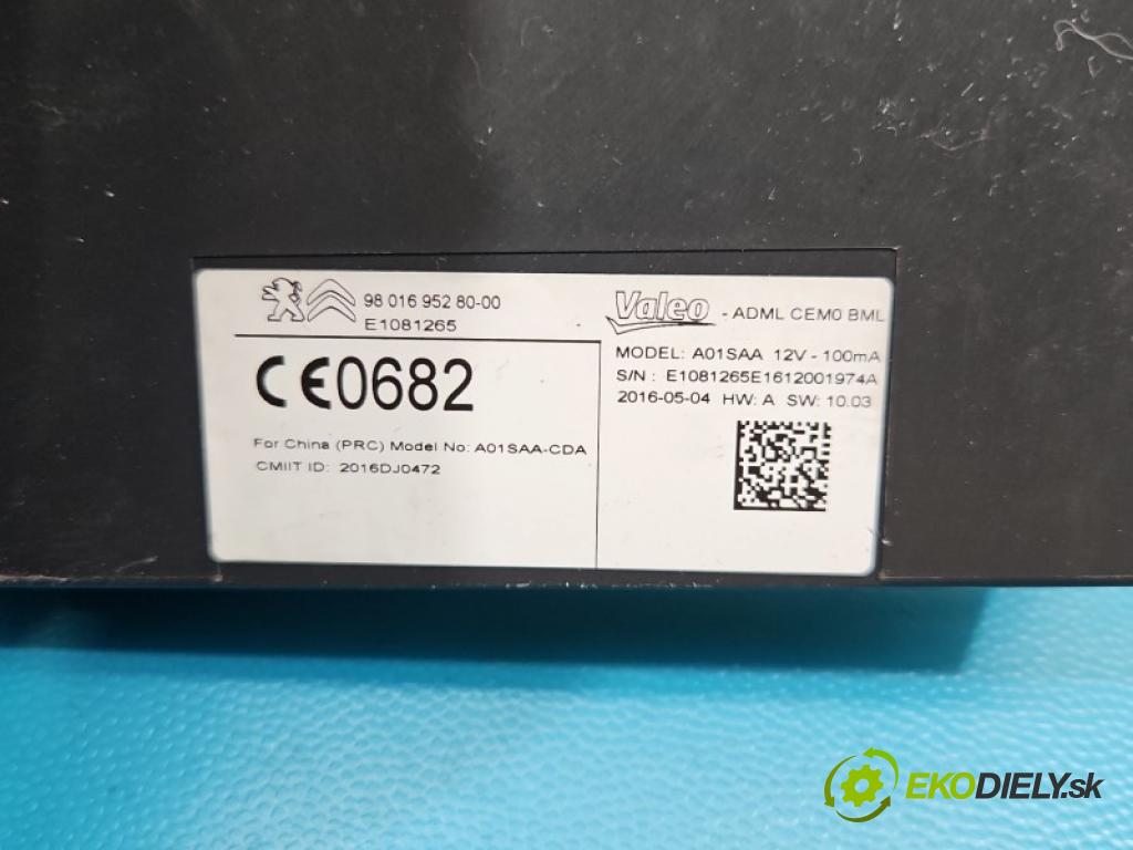 Peugeot 508 I 2010-2018 2.0 hdi 181KM automatic 133 kW 1997 cm3 5- riadiaca jednotka motora 9814826280