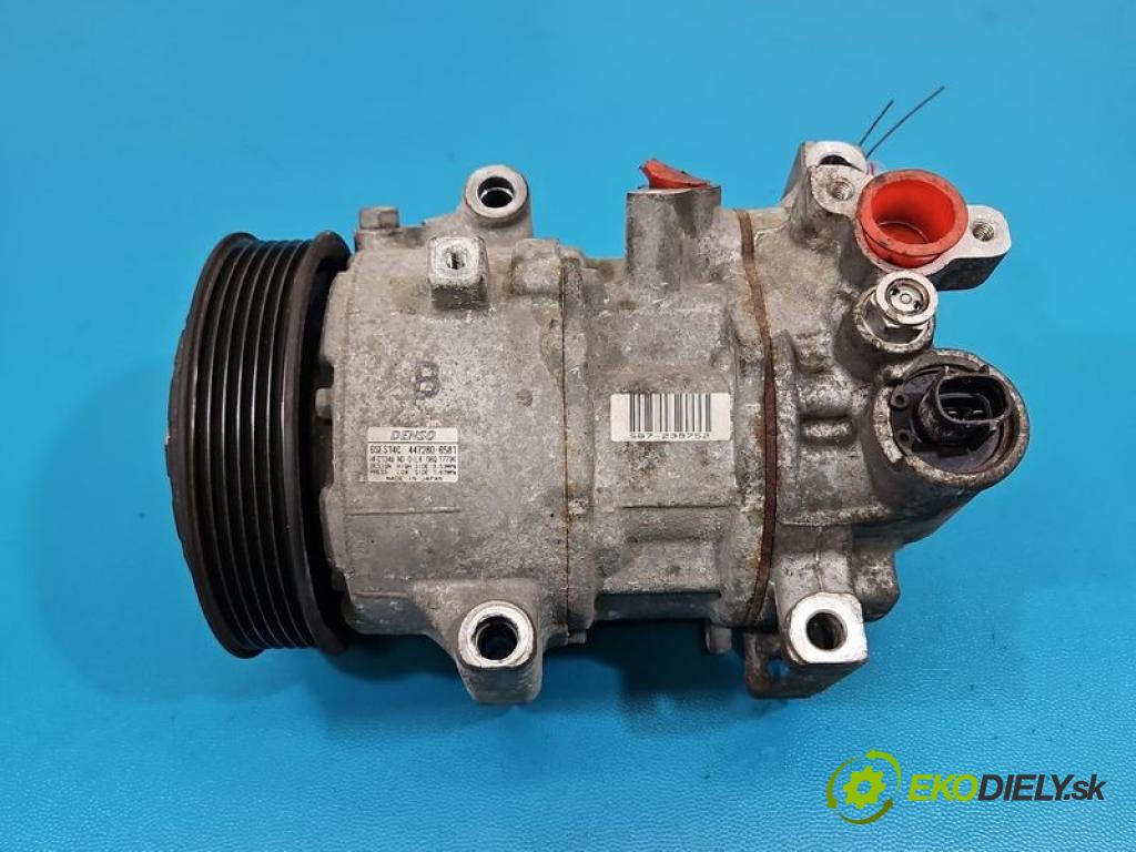 Toyota Corolla E16/E18  2013-2019 1.6 16V 132 hp manual 97 kW 1598 cm3 4- Kompresor: klíma 447280-6581 (Kompresor klimatizace)
