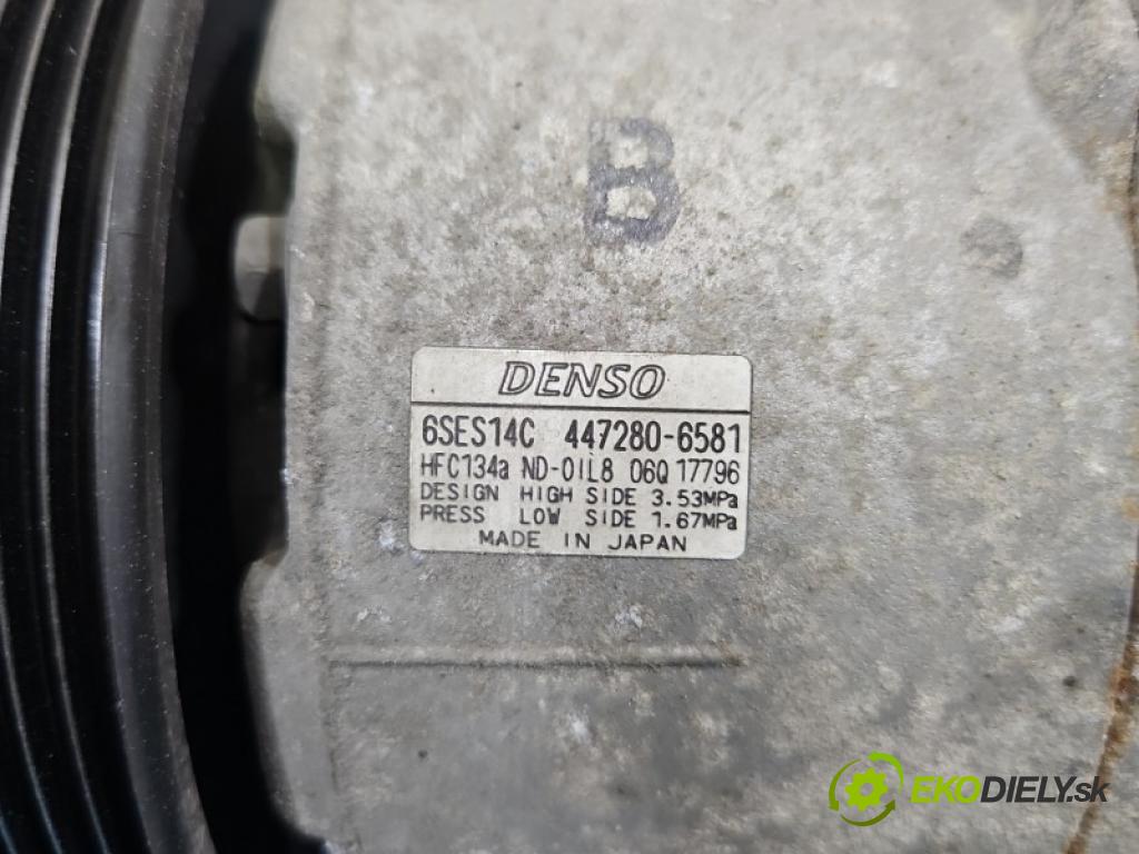 Toyota Corolla E16/E18  2013-2019 1.6 16V 132 hp manual 97 kW 1598 cm3 4- Kompresor: klíma 447280-6581 (Kompresor klimatizace)