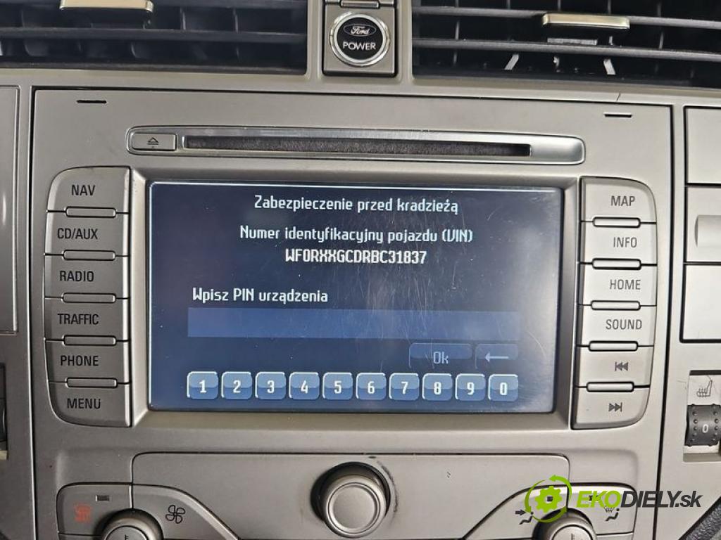 Ford Kuga Mk1 2008-2013 2.0 TDCI 163 hp automatic 120 kW 1997 cm3 5- Radio továrna: BV4T-18K931-BA