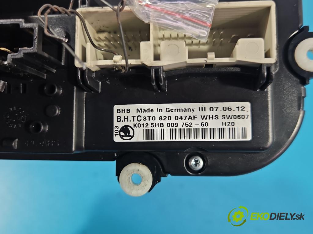 Skoda Octavia II 2004-2013 1.6 8V 102 HP manual 75 kW 1595 cm3 5- panel kúrenia 3T0820047AF