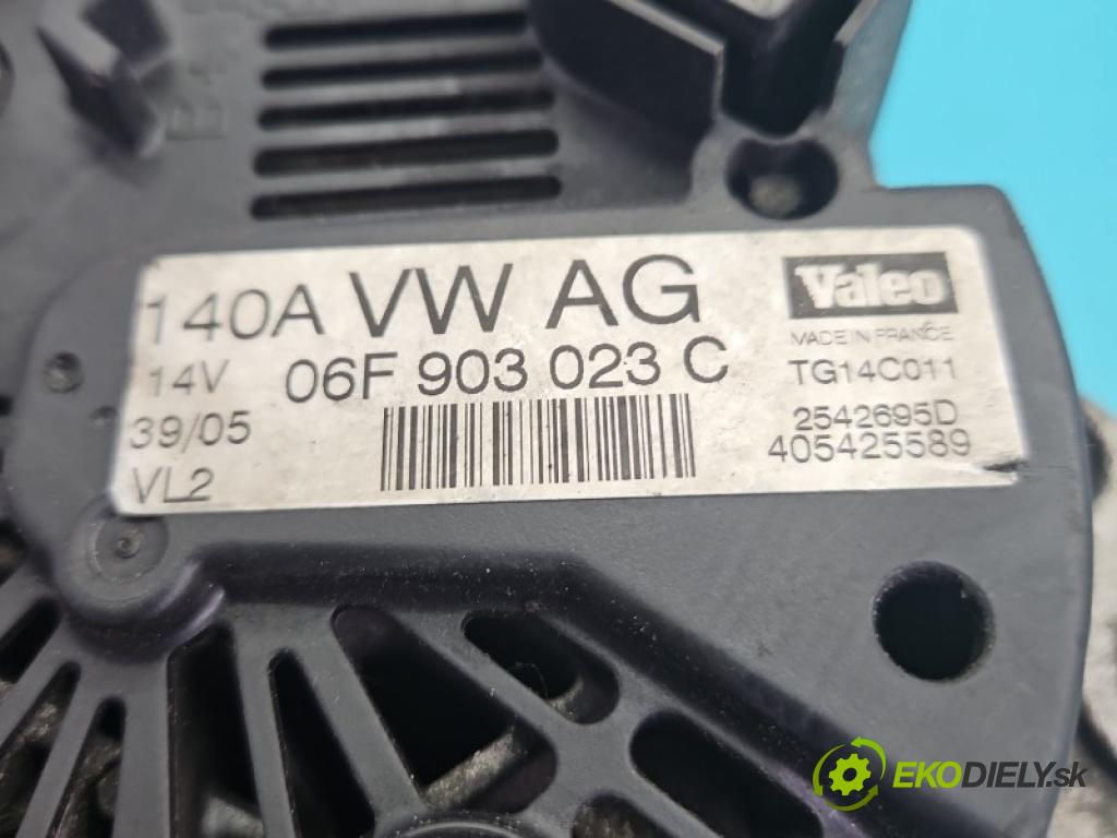 Seat Altea 1.9 tdi BKC 105 hp manual 77 kW 1896 cm3 5- Alternator 06F903023C (Alternátor)