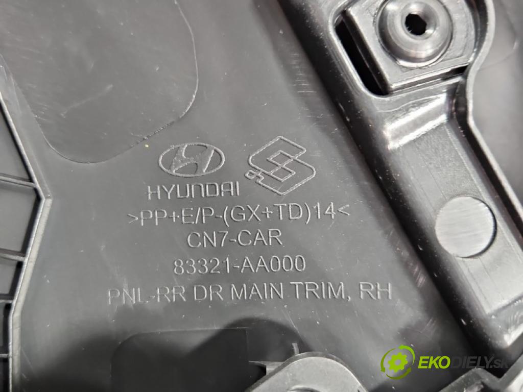 Hyundai Elantra VII 2020- 1.6 16V manual 90.2 kW 1598 cm3 4- Tapacír: dveře zadní pravé 83321-AA000