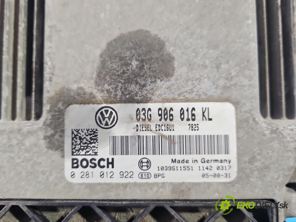 Seat Altea 1.9 tdi BKC 105 HP manual 77 kW 1896 cm3 5- riadiaca jednotka motora 03G906016KL