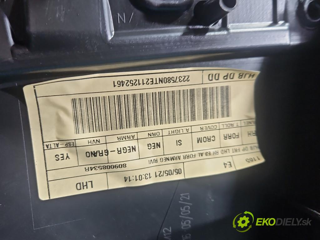 Renault Captur II 2019- 1.3 140 hp manual 103 kW 1332 cm3 5- Tapacír: dveře přední pravé 809008534R