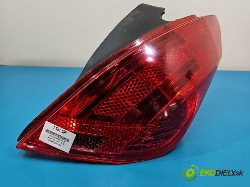 Peugeot 308 I 2007-2013 1.4 16V 95 HP manual 70 kW 1397 cm3 3- svetlo / reflektor zadné pravé blatník 9680425680