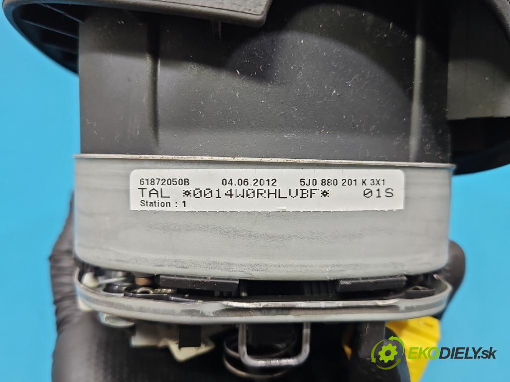 Skoda Octavia II 2004-2013 1.6 8V 102 HP manual 75 kW 1595 cm3 5- airbag vzduch: Řidiči: 5J0880201K (Airbag)