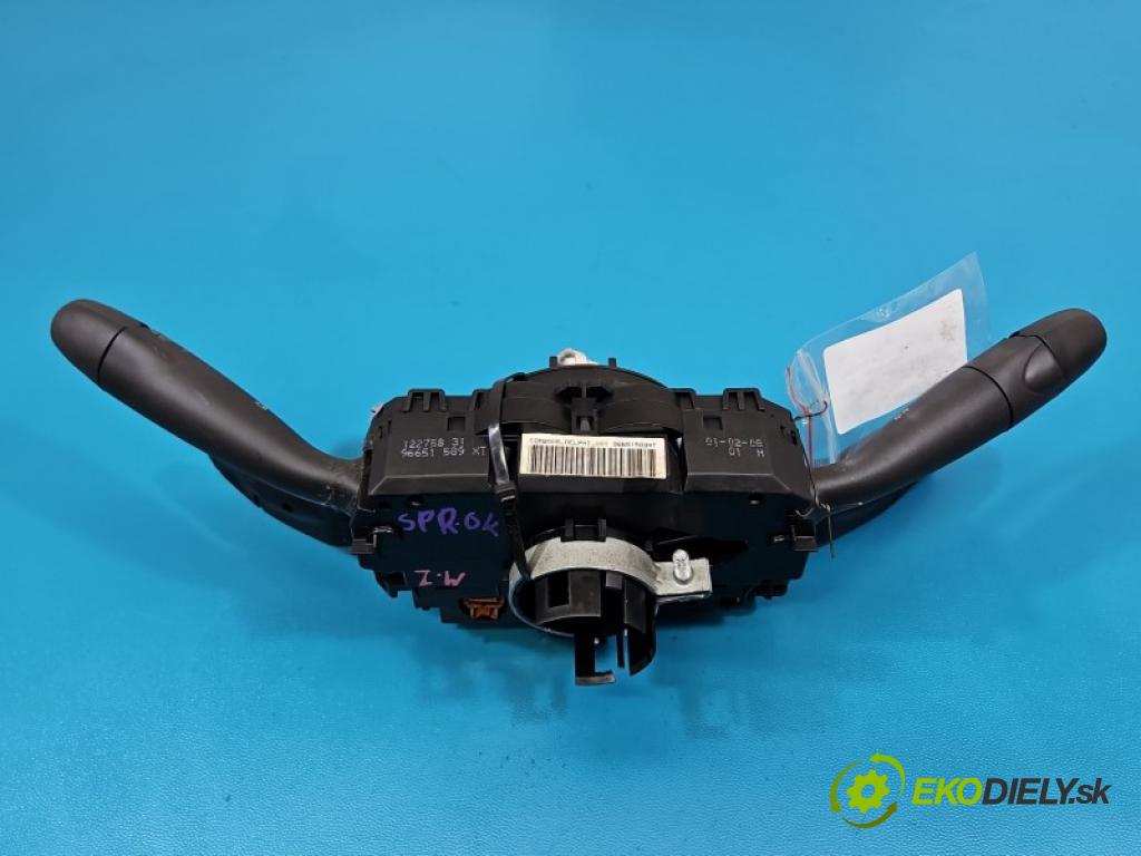 Peugeot 308 I 2007-2013 1.4 16V 95 HP manual 70 kW 1397 cm3 3- prepínač komplex: 96651589XT (Prepínacie páčky pod volantom)