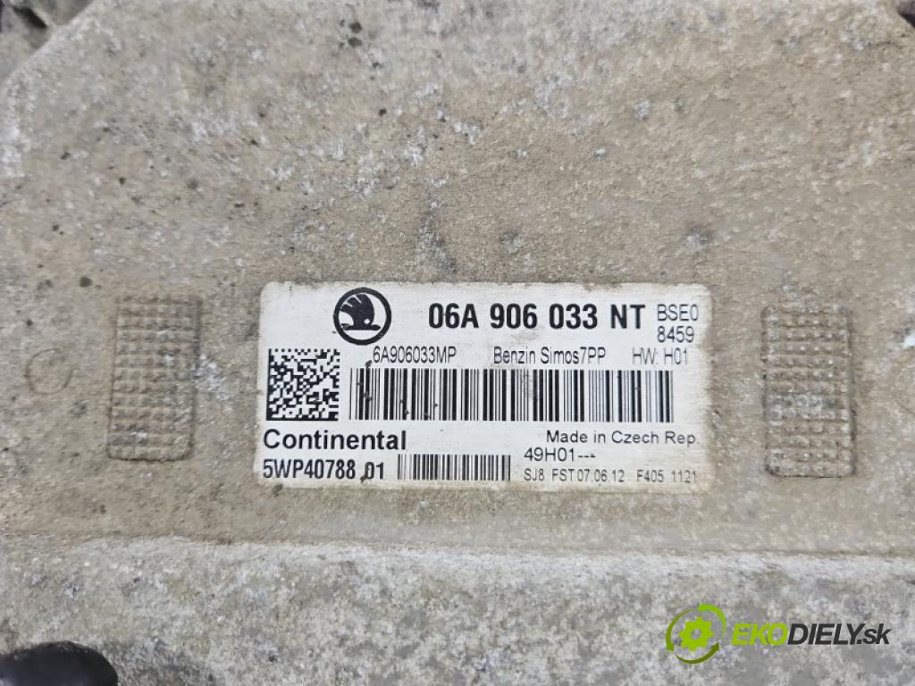 Skoda Octavia II 2004-2013 1.6 8V 102 HP manual 75 kW 1595 cm3 5- riadiaca jednotka motora 06A906033NT