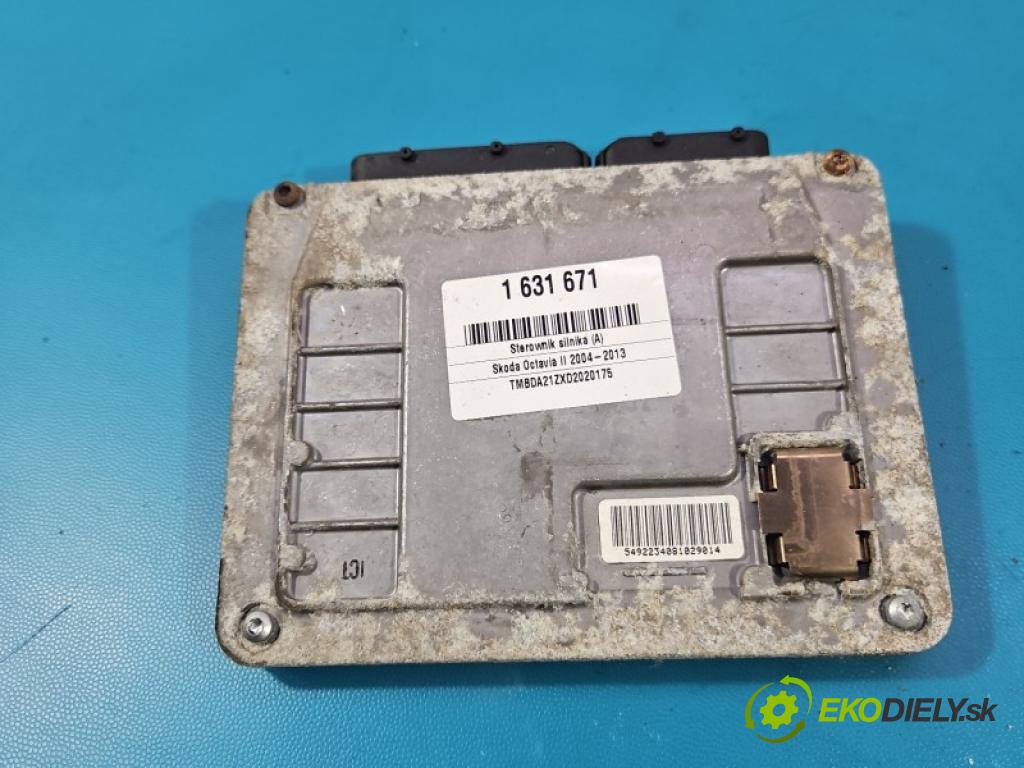Skoda Octavia II 2004-2013 1.6 8V 102 HP manual 75 kW 1595 cm3 5- riadiaca jednotka motora 06A906033NT