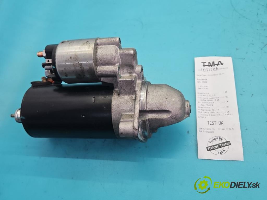 Bmw 5 E39 1996-2003 2.5d 163 hp automatic 120 kW 2497 cm3 5- startér: 0986019980 (Startér)