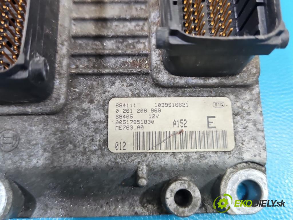 Fiat Punto Grande 1.4 16V 95 HP manual 70 kW 1368 cm3 3- riadiaca jednotka motora 0261208969