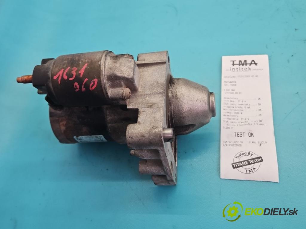 Citroen C3 II 2009-2016 1.4 16V 95 hp automatic 70 kW 1397 cm3 5- startér: 75500178004 (Startér)