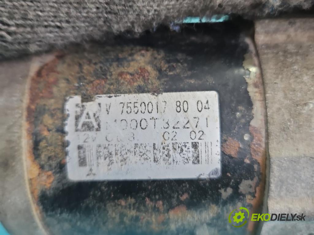 Citroen C3 II 2009-2016 1.4 16V 95 hp automatic 70 kW 1397 cm3 5- startér: 75500178004 (Startér)