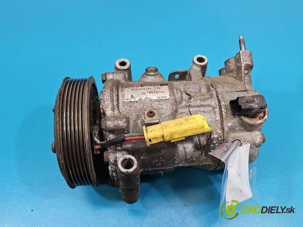 Citroen C3 II 2009-2016 1.4 16V 95 hp automatic 70 kW 1397 cm3 5- Kompresor: klíma 9678656080 (Kompresor klimatizace)