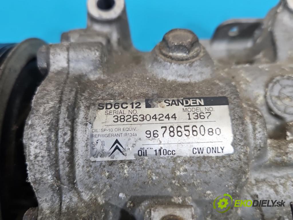 Citroen C3 II 2009-2016 1.4 16V 95 hp automatic 70 kW 1397 cm3 5- Kompresor: klíma 9678656080 (Kompresor klimatizace)