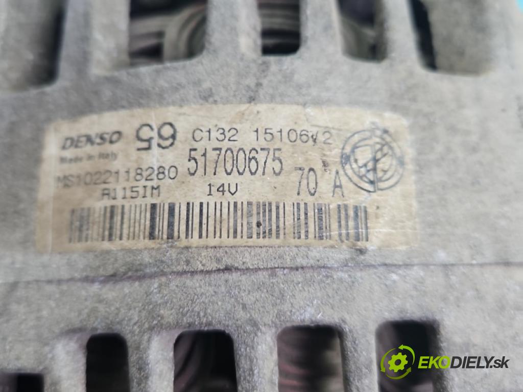 Fiat Albea 1.4 8V 77 hp manual 57 kW 1368 cm3 4- Alternator 51700675 (Alternátor)