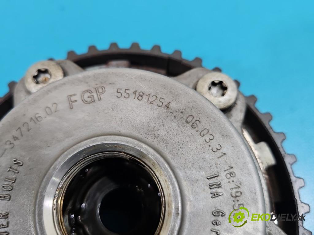 Fiat Punto Grande 1.4 16V 95 HP manual 70 kW 1368 cm3 3- koleso časovanie načasovanie 55181254