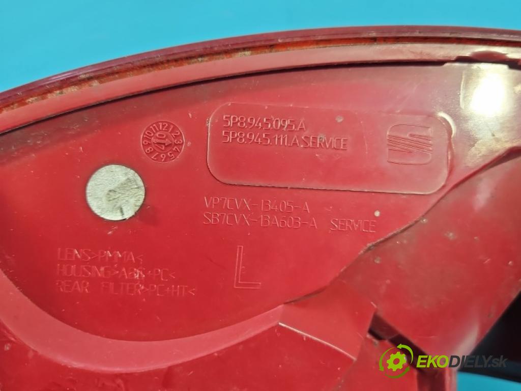 Seat Altea 2.0 TFSI 200 HP manual 147 kW 1984 cm3 5- svetlo / reflektor zadné ľavé blatník 5P8945095A
