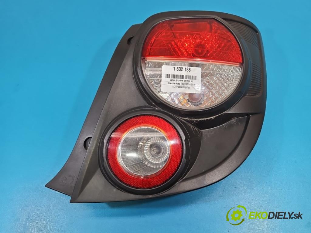 Chevrolet Aveo T300 2011-2014 1.2 16V A12XER: 86 HP manual 63 kW 1229 cm3 5- svetlo / reflektor zadné pravé blatník 