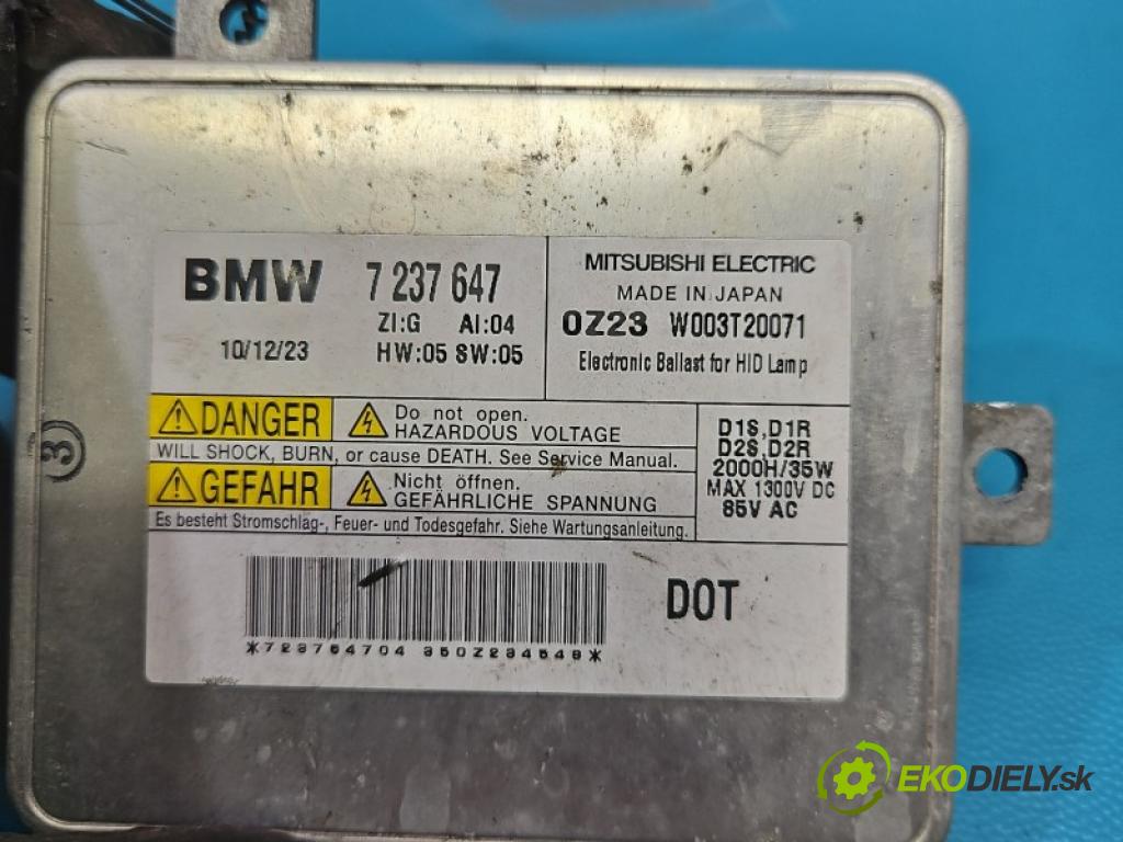 Bmw 5 F10 2010-2017 3.0d 204 hp manual 150 kW 2993 cm3 4- měnič xenon 7237647 (Řídící jednotka xenonu)