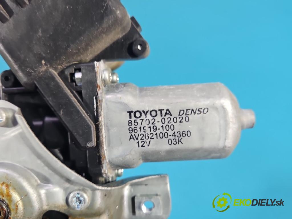 Toyota Auris I 2006-2013 1.4 vvti 97KM manual 71 kW 1398 cm3 5- mechanizmus okna predné ľavý 85702-02020