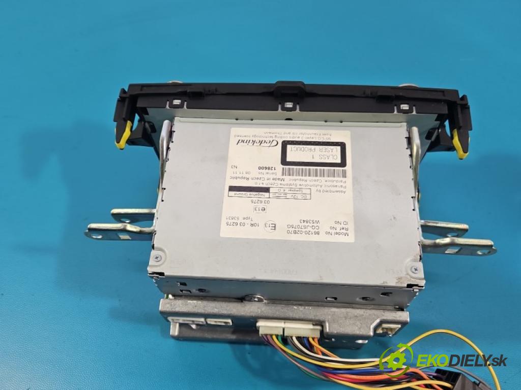 Toyota Corolla E15 2007-2014 1.6 vvti 132 hp manual 97 kW 1598 cm3 4- Radio továrna: 86120-02B70