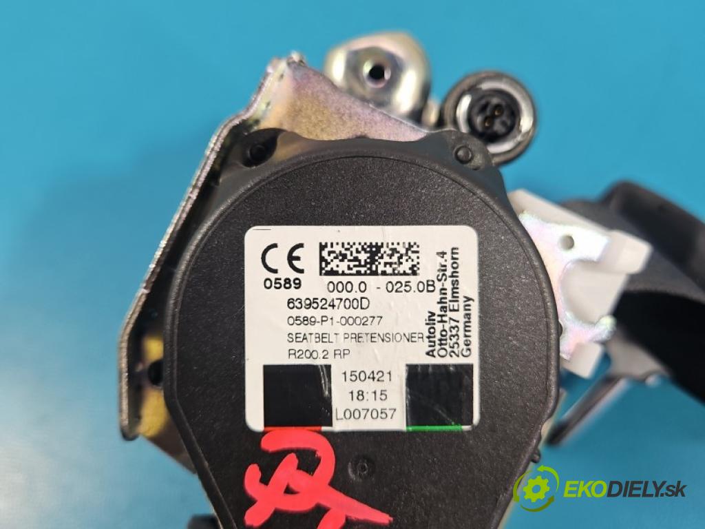 Renault Captur II 2019- 1.3 140 HP manual 103 kW 1332 cm3 5- pas bezpečnosť: zadné pravý 888408263R