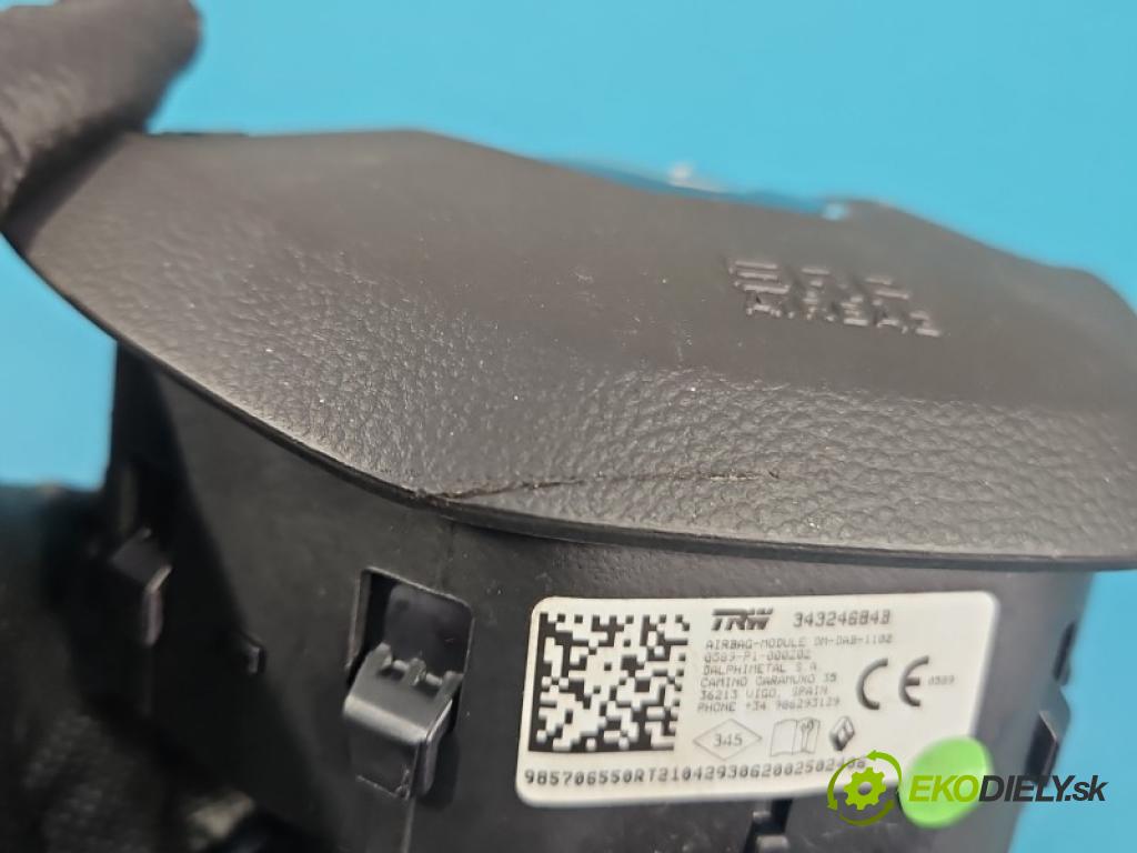 Renault Captur II 2019- 1.3 140 hp manual 103 kW 1332 cm3 5- Polštář: vzduch: Řidič: 985706550R (Airbag)