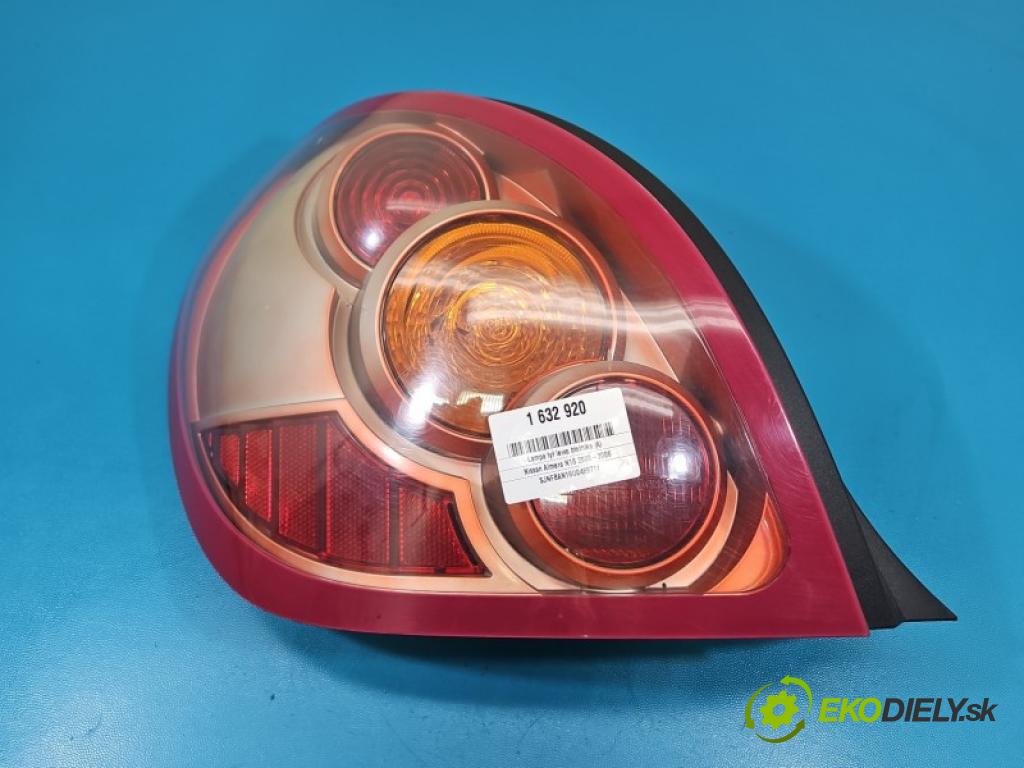 Nissan Almera N16 2000-2006 1.8 16V 116 hp manual 85 kW 1769 cm3 5- světlo zadní levé blatník: 