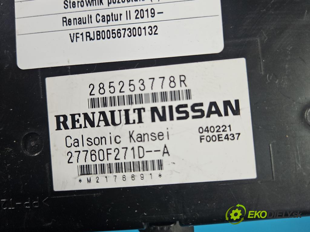 Renault Captur II 2019- 1.3 140 HP manual 103 kW 1332 cm3 5- riadiaca jednotka ostatné 285253778R