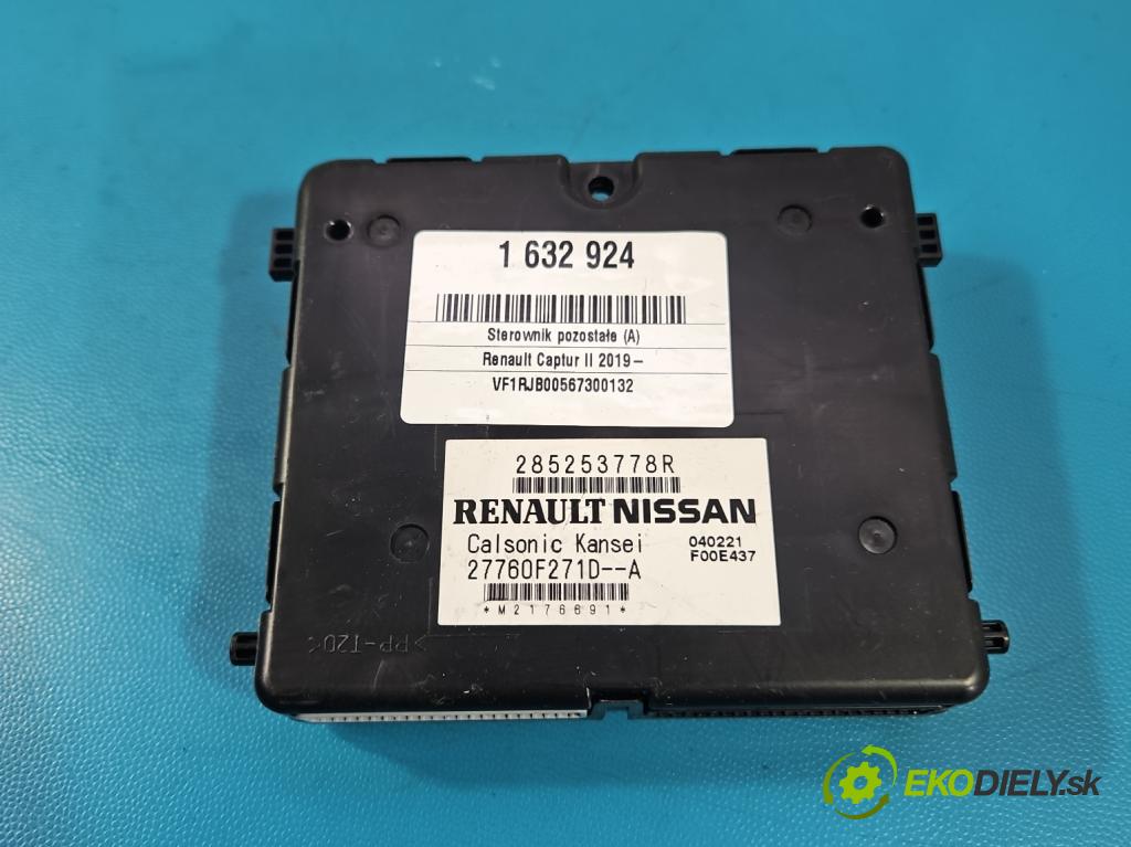 Renault Captur II 2019- 1.3 140 HP manual 103 kW 1332 cm3 5- riadiaca jednotka ostatné 285253778R