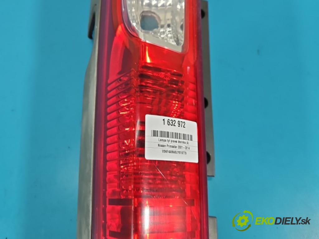 Nissan Primastar 2001-2014 2.0 dci 90 HP manual 66 kW 1995 cm3 5- svetlo / reflektor zadné pravé blatník 93854432