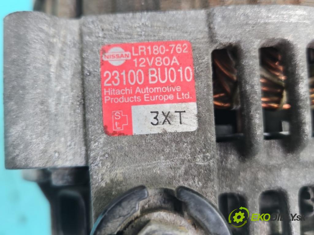 Nissan Almera N16 2000-2006 1.8 16V 116 hp manual 85 kW 1769 cm3 5- Alternator 23100BU010 (Alternátor)