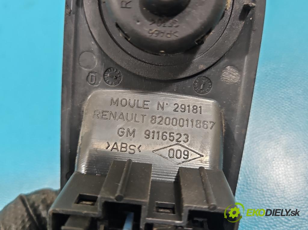 Nissan Primastar 2001-2014 2.0 dci 90 HP manual 66 kW 1995 cm3 5- prepínač okien spätných zrkadiel 8200011867