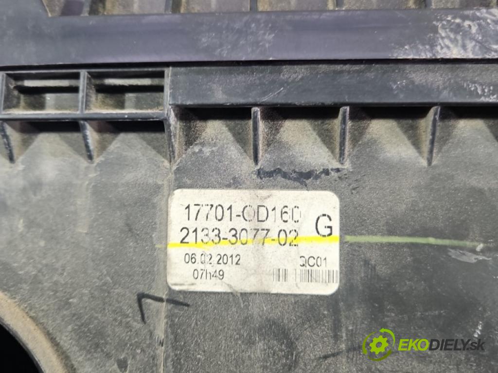 Toyota Corolla E15 2007-2014 1.6 vvti 132  HP manual 97 kW 1598 cm3 4- obal filtra vzduchu 17705-0T090 (Obal vzduchového filtra)