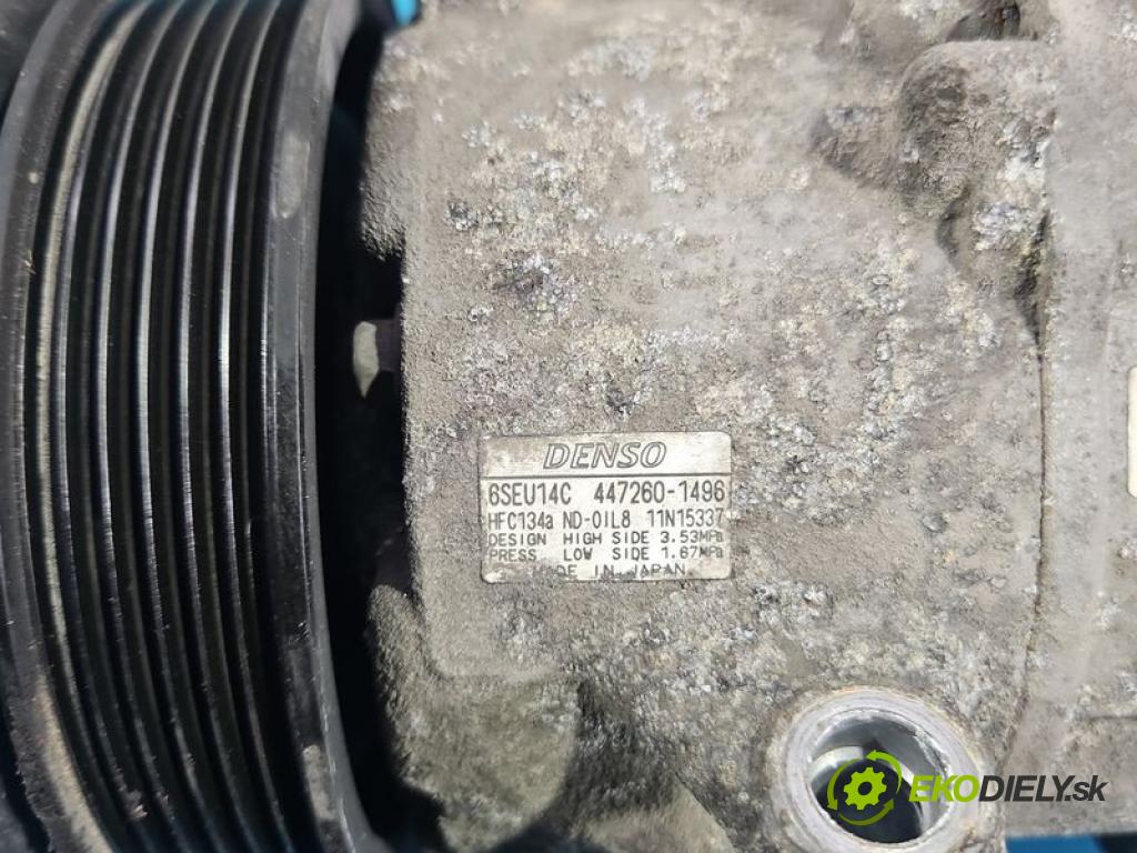 Toyota Corolla E15 2007-2014 1.6 vvti 132 hp manual 97 kW 1598 cm3 4- Kompresor: klíma 447260-1496 (Kompresor klimatizace)
