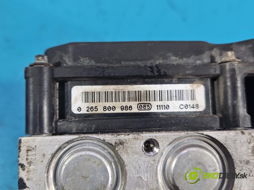 Toyota Corolla E15 2007-2014 1.6 vvti 132  HP manual 97 kW 1598 cm3 4- čerpadlo abs 0265800986 (Pumpa ABS)