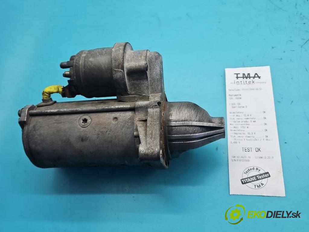 Opel Corsa D 2006-2014 1.3 cdti 75 hp manual 55 kW 1248 cm3 3- startér: TS18E33 (Startér)